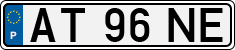 License plate of Portugal, Regular plates