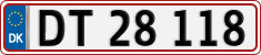 License plate of Denmark, Regular plates