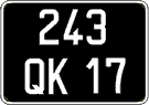 French license plate, FNI