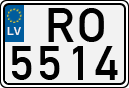 License plate of Latvia, Regular car plates