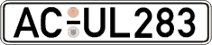 German license plate, Regular plates