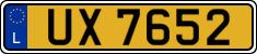 License plate of Luxembourg, 2003 year system