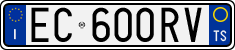 License plate of Italy, Cars (1994 year series)