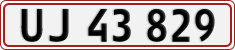 License plate of Denmark, Regular plates