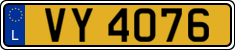 License plate of Luxembourg, 2003 year system