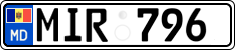 License plate of Moldova, Cars (2015)