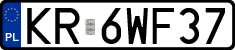 License plates of Poland, Regular car plates