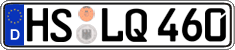 German license plate, Regular plates