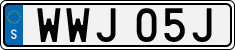 License plate of Sweden, Regular plates