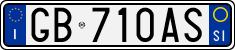 License plate of Italy, Cars (1994 year series)
