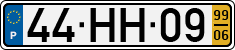 License plate of Portugal, Regular plates