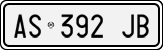License plate of Italy, Cars (1994 year series)