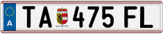 License plate of Austria, Regular plates