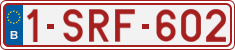 License plate of Belgium, Regular plates (2010)