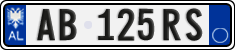 License plate of Albania, Cars (2011)