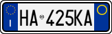 License plate of Italy, Cars (1994 year series)