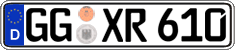 German license plate, Regular plates
