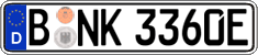 German license plate, Electric vehicles