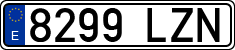 License plates of Spain, Ordinary (2000)