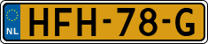 License plate of the Netherlands, Cars