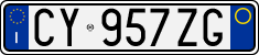 License plate of Italy, Cars (1994 year series)