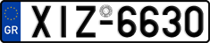 License plate of Greece, Cars