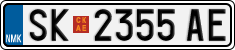 License plate of North Macedonia, Regular plates (2012)