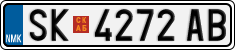 License plate of North Macedonia, Regular plates (2012)