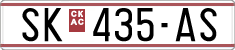 License plate of North Macedonia, Regular plates (1993)