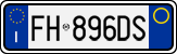 License plate of Italy, Cars (1994 year series)