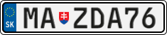 License plate of Slovakia, Vanity Plates