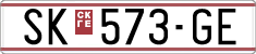 License plate of North Macedonia, Regular plates (1993)