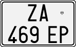 License plate of Italy, Cars (1994 year series)