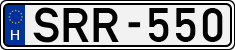 license plates of Hungary, Cars (1990)