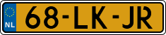 License plate of the Netherlands, Cars