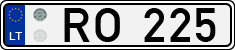 License plate of Lithuania, Trailers