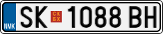 License plate of North Macedonia, Regular plates (2012)