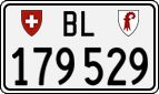 License plate of Switzerland, Cars