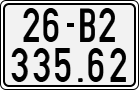 License plate of Vietnam, Motorcycles