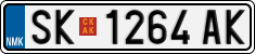License plate of North Macedonia, Regular plates (2012)