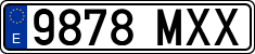 License plates of Spain, Ordinary (2000)