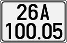 License plate of Vietnam, Cars