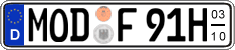 German license plate, Seasonal plates (Oldtimers)