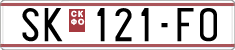 License plate of North Macedonia, Regular plates (1993)