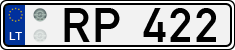 License plate of Lithuania, Trailers