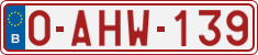 License plate of Belgium, Regular plates (2010)