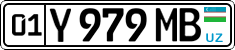 License plate of Uzbekistan, Private owners