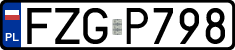 License plates of Poland, Regular car plates