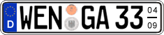 German license plate, Seasonal plates