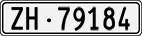 License plate of Switzerland, Cars